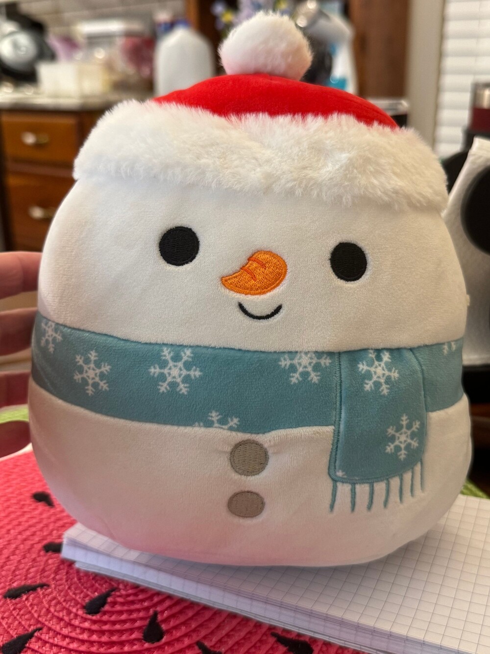 Squishmallow Galindo Snowman 5” Christmas Holiday Plush Blue Scarf